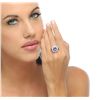 Image 3 : 14KT White Gold 4.25ct Tanzanite and Diamond Ring