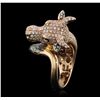 Image 8 : 14KT Rose Gold 1.03ctw Diamond Ring