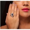 Image 1 : 14KT Yellow Gold 2.20ct Tanzanite and Diamond Ring