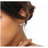 Image 3 : 14KT Rose Gold 0.50ctw Diamond Earrings