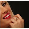 Image 1 : 14KT Yellow Gold 7.67ct Quartz and Diamond Ring