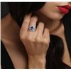 Image 4 : 14KT White Gold 1.37ct Tanzanite and Diamond Ring