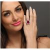 Image 3 : 14KT Two-Tone Gold 8.21ct Ruby and Diamond Ring