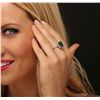 Image 2 : 14KT White Gold 4.28ct Emerald and Diamond Ring