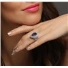 Image 3 : 14KT White Gold 3.90ct Tanzanite and Diamond Ring