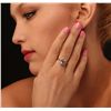 Image 2 : 14KT Rose Gold 1.55ct Morganite and Diamond Ring