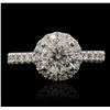 Image 4 : 14KT White Gold 1.59ctw Diamond Ring