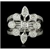 Image 4 : 14KT White Gold 1.29ctw Diamond Ring