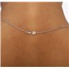 Image 3 : 14KT White Gold 1.88ctw Sapphire and Diamond Pendant With Chain