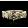 Image 4 : 14KT Yellow Gold 1.40ctw Diamond Ring
