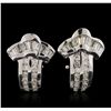 Image 4 : 18KT White Gold 1.52ctw Diamond Earrings