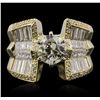 Image 4 : 18KT Yellow Gold 3.51ctw Diamond Ring