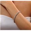 Image 1 : 14KT White Gold 7.60ctw Diamond Tennis Bracelet