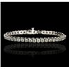 Image 4 : 14KT White Gold 7.60ctw Diamond Tennis Bracelet