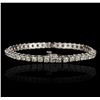 Image 5 : 14KT White Gold 7.60ctw Diamond Tennis Bracelet