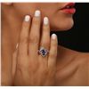 Image 1 : 14KT White Gold 1.87ct Tanzanite and Diamond Ring