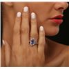 Image 3 : 14KT White Gold 1.87ct Tanzanite and Diamond Ring