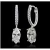 Image 5 : 18KT White Gold 2.54ctw Diamond Earrings