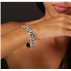 Image 3 : 14KT White Gold 14.42ctw Diamond Bracelet