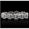 Image 4 : 14KT White Gold 14.42ctw Diamond Bracelet
