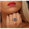 Image 2 : 14KT White Gold 2.73ct Tanzanite and Diamond Ring