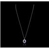 Image 5 : 14KT White and Yellow Gold 2.27ct Tanzanite and Diamond Pendant