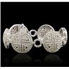 Image 4 : 18KT White Gold 12.56ctw Diamond Bracelet