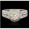 Image 4 : 14KT White Gold 1.43ctw Diamond Ring