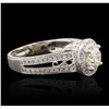 Image 5 : 14KT White Gold 1.43ctw Diamond Ring