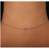 Image 3 : 18KT White Gold 4.71ctw Emerald and Diamond Necklace