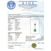 Image 6 : 18KT White Gold 4.71ctw Emerald and Diamond Necklace