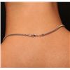 Image 3 : 14KT White Gold 25.61ct Topaz and Diamond Pendant With Chain