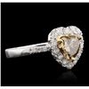 Image 5 : 18KT White Gold 1.06ctw Diamond Ring