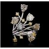 Image 4 : 18KT White Gold 3.79ctw Diamond Ring