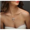 Image 1 : 18KT Yellow Gold 2.88ctw Diamond Pendant With Chain