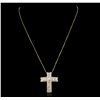 Image 5 : 18KT Yellow Gold 2.88ctw Diamond Pendant With Chain