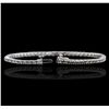 Image 6 : 14KT White Gold 3.48ctw Diamond Bracelet