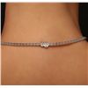 Image 3 : 14KT White Gold 4.90ctw Diamond Necklace
