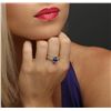 Image 3 : 14KT Yellow Gold 1.78ct Tanzanite and Diamond Ring