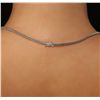 Image 3 : 18KT White Gold 33.29ct Tanzanite and Diamond Necklace