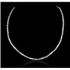 Image 5 : 18KT White Gold 0.44ctw Diamond Necklace