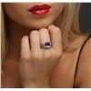 Image 1 : 14KT Yellow Gold 3.12ct Tanzanite and Diamond Ring