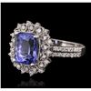 Image 5 : 14KT White Gold 3.02ct Tanzanite and Diamond Ring