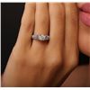 Image 1 : 18KT White Gold 1.11ctw Diamond Ring