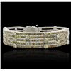 Image 4 : 18KT White Gold 19.79tcw Diamond Ribbon Bracelet