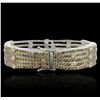 Image 5 : 18KT White Gold 19.79tcw Diamond Ribbon Bracelet