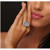 Image 1 : 18KT White Gold 3.43ctw Diamond Ring