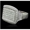 Image 5 : 18KT White Gold 3.43ctw Diamond Ring