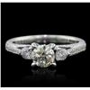 Image 4 : 18KT White Gold 1.57ctw Diamond Ring