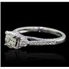 Image 5 : 18KT White Gold 1.57ctw Diamond Ring